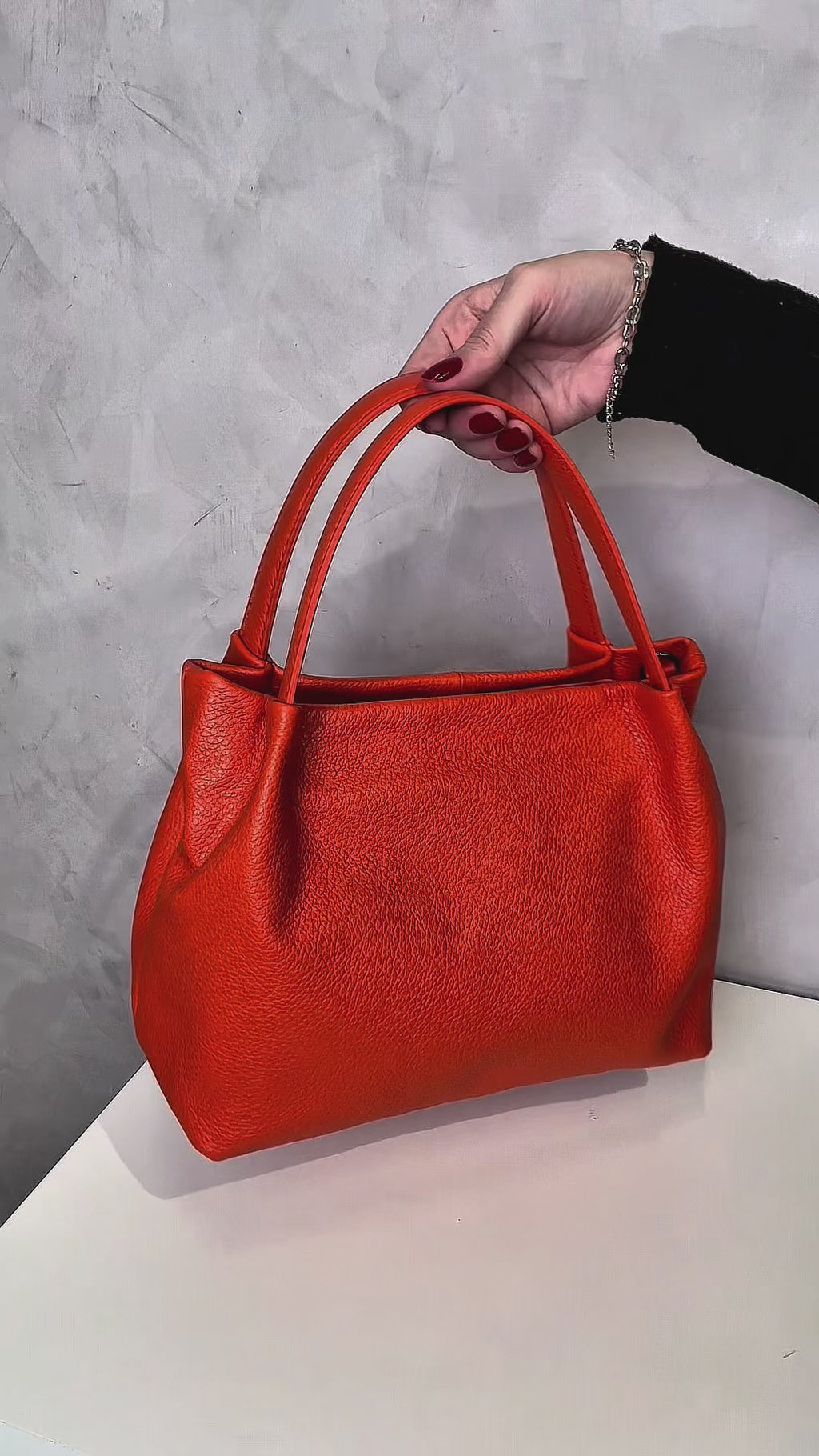 Bolsa Couro Tote Média
