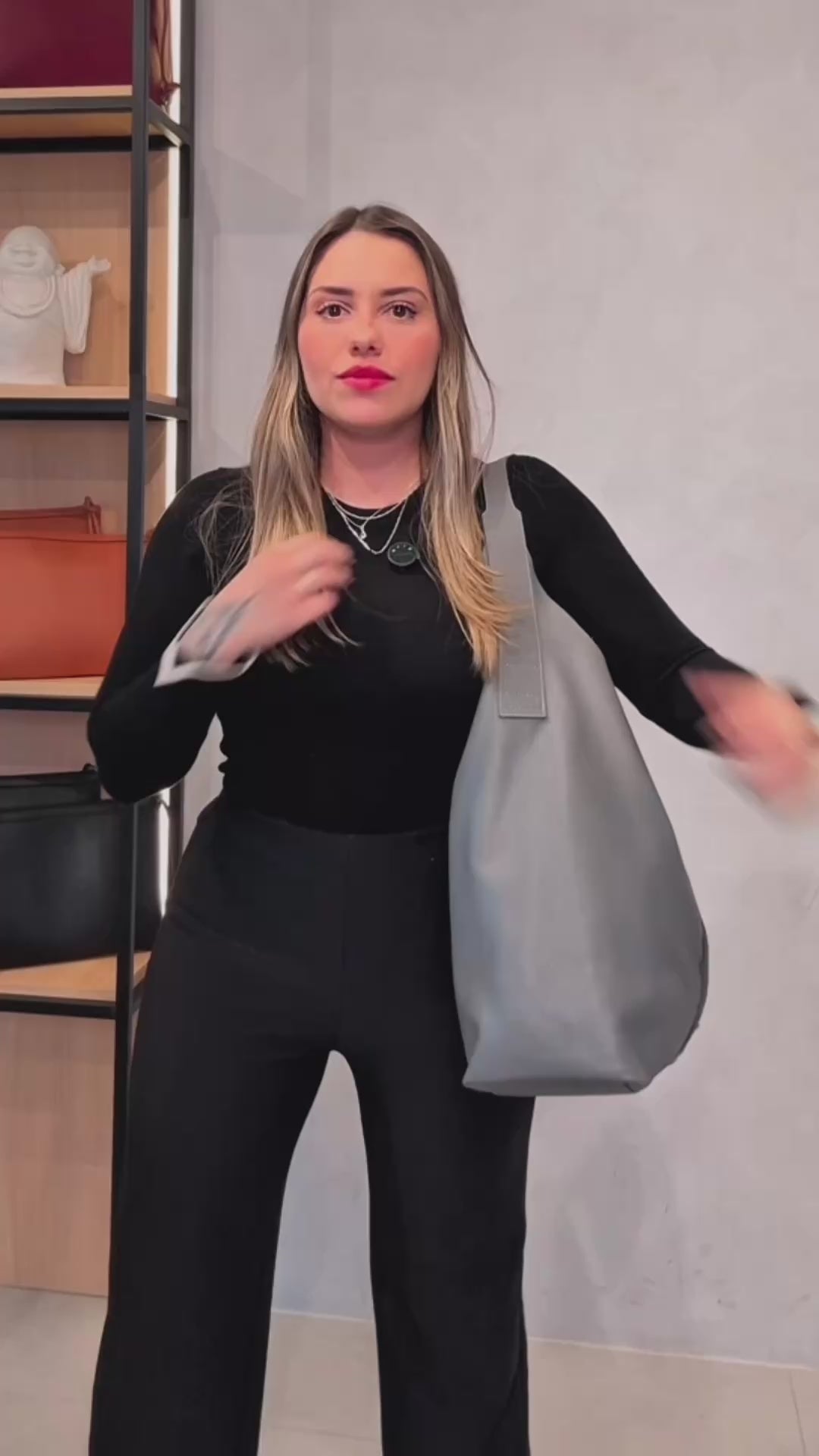 Bolsa Couro Saco Grande