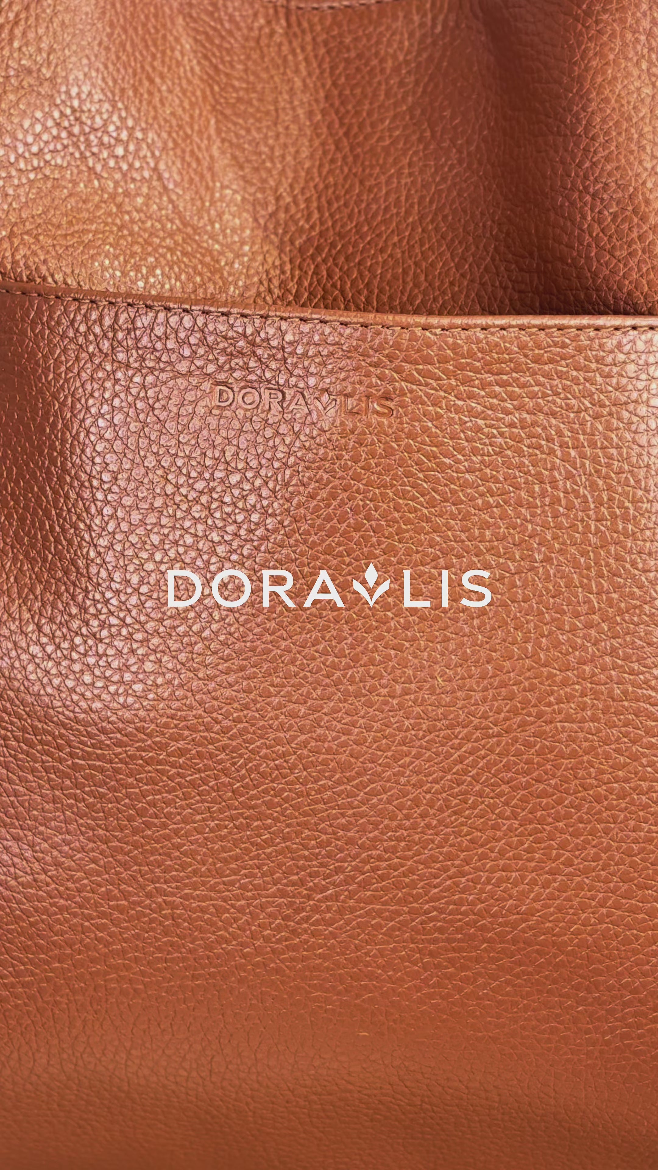 Bolsa Couro Três Divisórias Grande