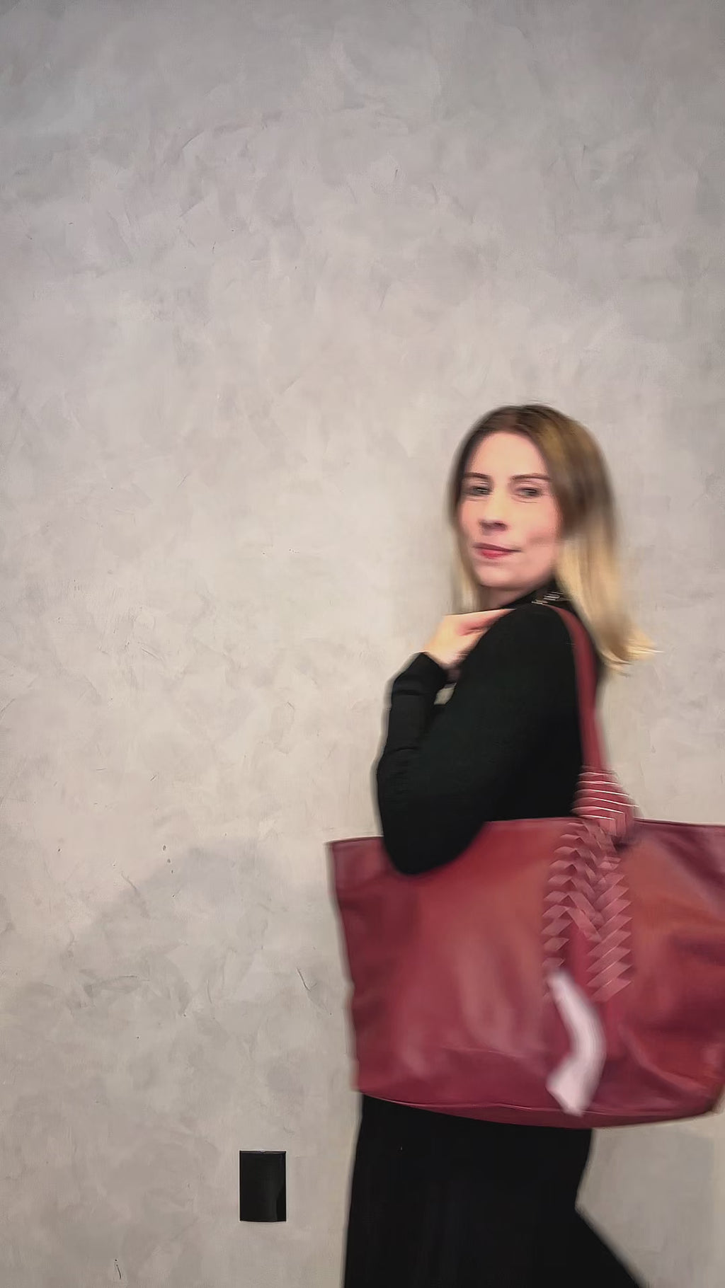 Bolsa Couro Shopping Lenço Grande