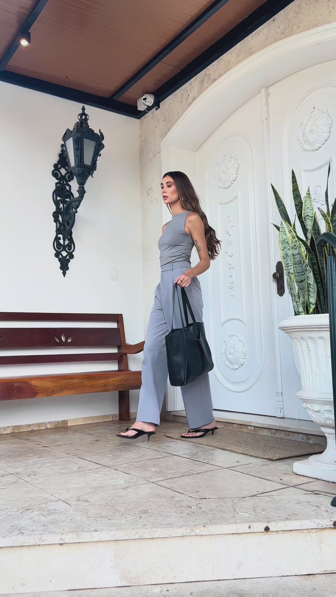 Bolsa Couro Maxi Shopper Grande